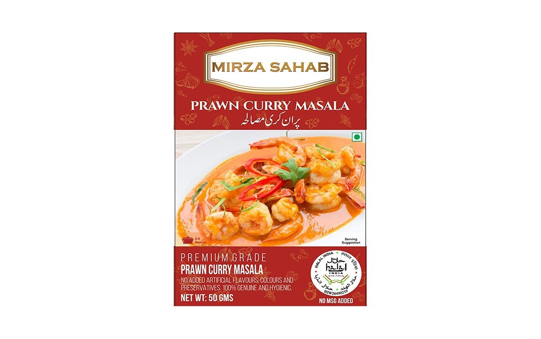 Mirza Sahab Prawn Curry Masala    Box  50 grams